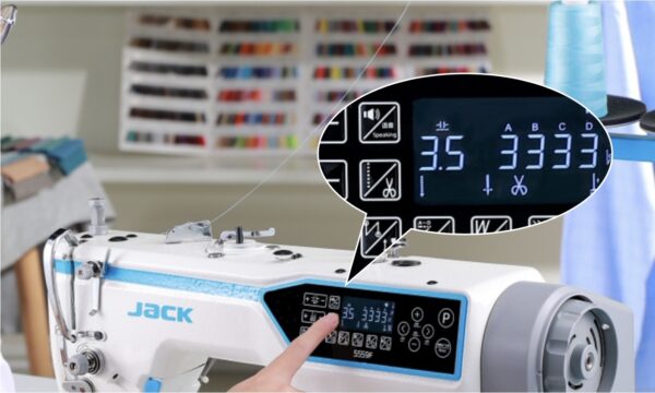 Швейная машина Jack JK5559F-W. Одноигольная машина челночного стежка, дополнительно оснащенная 3,2-миллиметровой (1/8 дюйма) обрезкой ткани — изображение 2